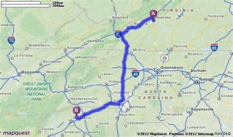 mapquest driving directions roanoke va.